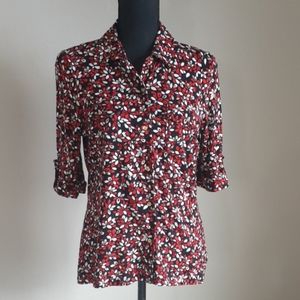 CHARTER CLUB Button Down Ladies Top Size Small